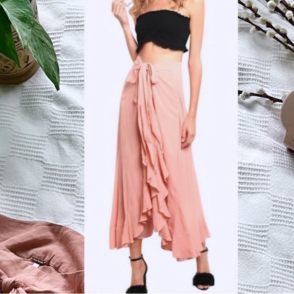Free‎ People Ruffle Skirt Flowy Pants